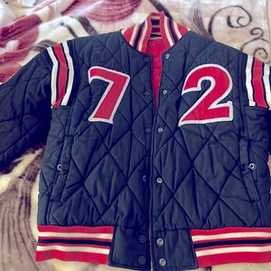 Reversible ecko red woman jacket , red and black